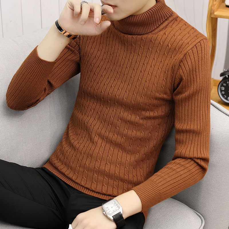 Slim-fit High Neck Sweater for Men