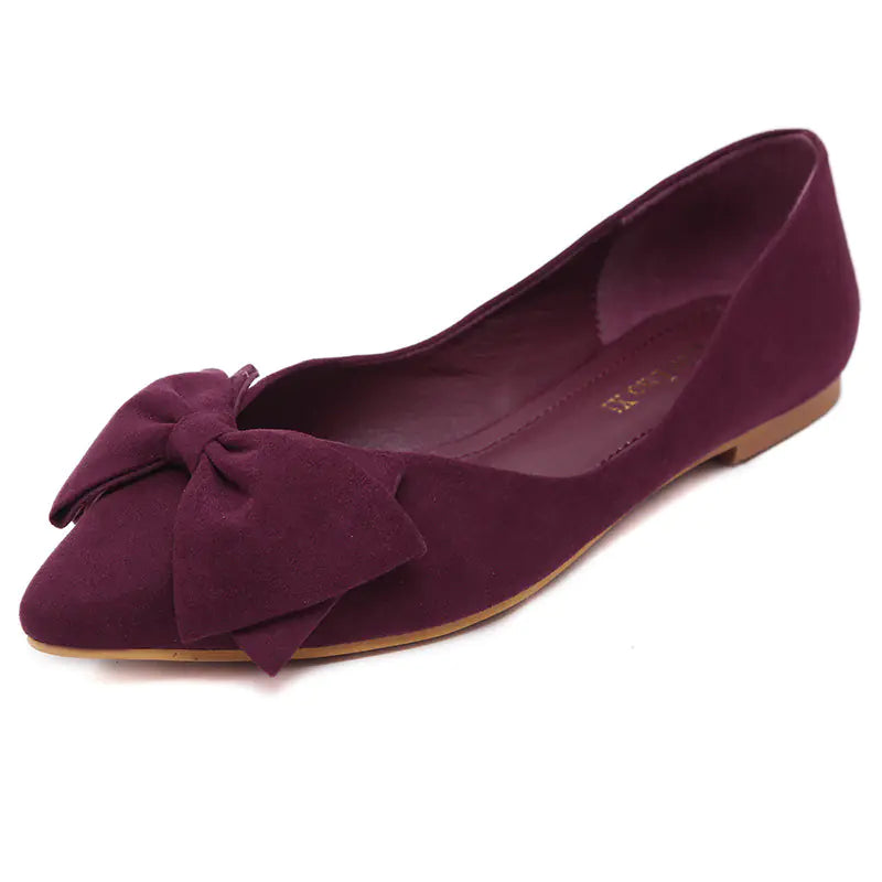 2018 Women's Casual Ballet Flats with Bow Detail