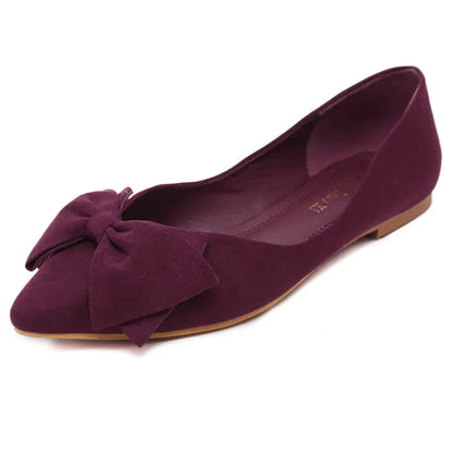 2018 Women's Casual Ballet Flats with Bow Detail