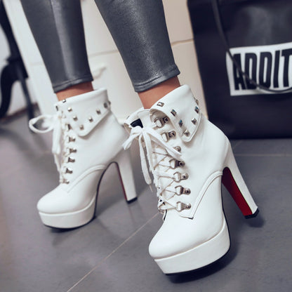 Women's High Heel Ankle Boots - Ultra High Heels
