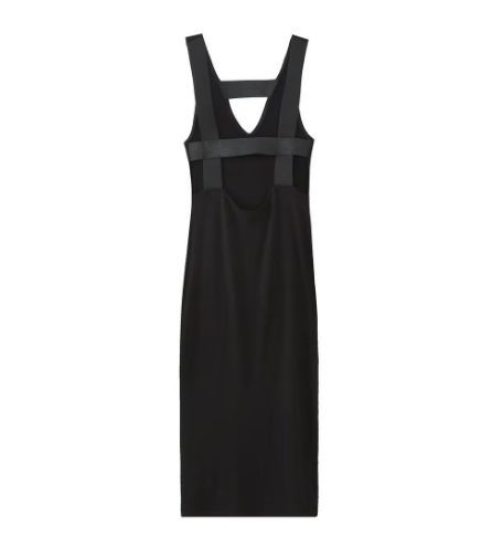 V-neck Off-Shoulder Knitted Sleeveless Dress