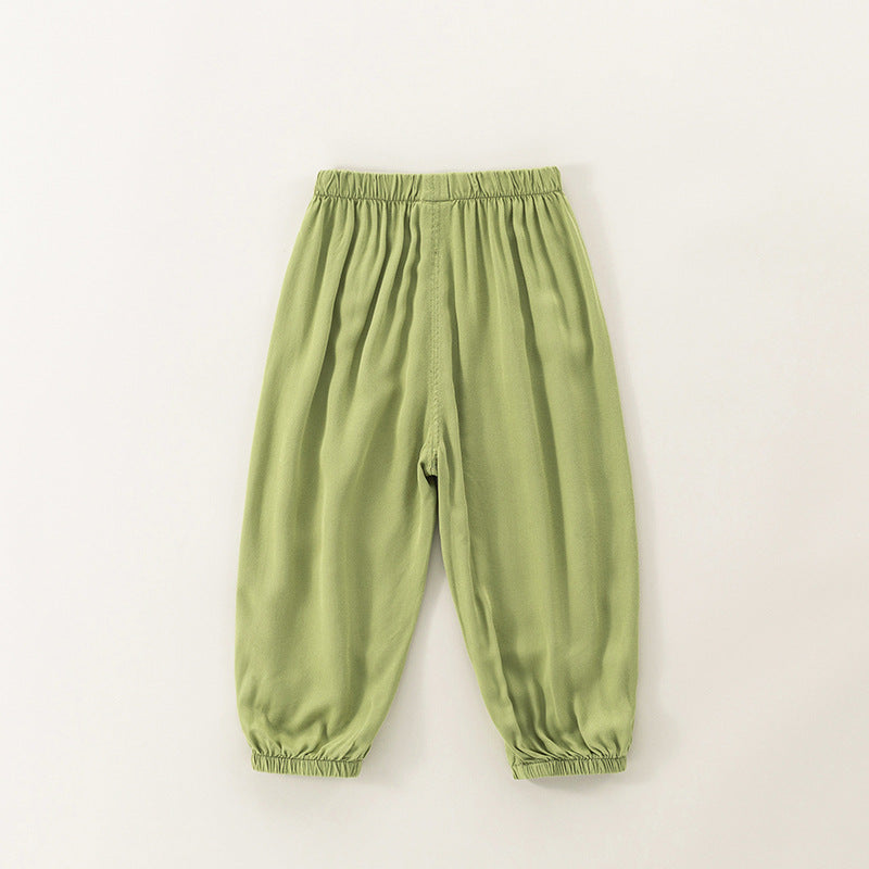 Baby Mosquito-Repellent Pants, Cotton-Linen Long Pants