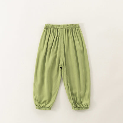 Baby Mosquito-Repellent Pants, Cotton-Linen Long Pants