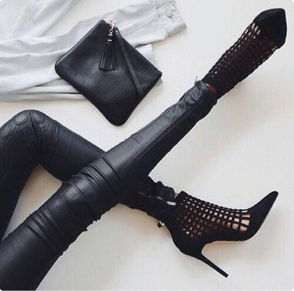 Cutout Sandals and Pointed High Heels
