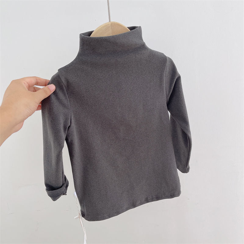 Turtleneck Fleece T-Shirts for Autumn & Winter