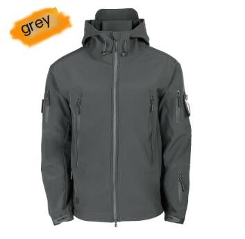Camouflage Hooded Fleece Jacket for Winter Mountaineering