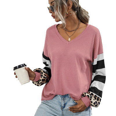 Women's Striped Long Sleeve T-Shirt for Fall/Winter