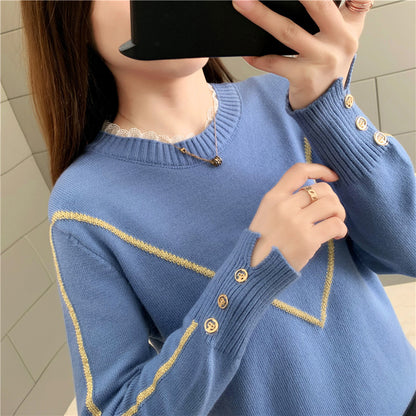 Women's Loose Knit Sweater for Fashion