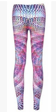 Spring Starry Sky Digital Print Pencil Pants