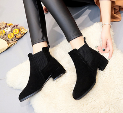 Chelsea Ankle Boots for Women - Fashionable Pointed Heels