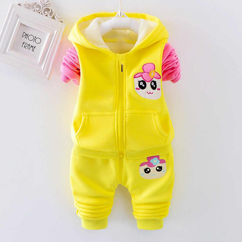 Baby Girls' Fleece Hoodie Set