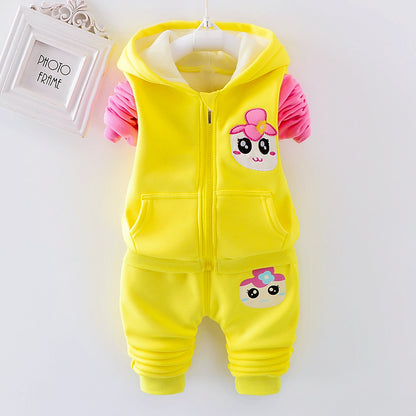 Baby Girls' Fleece Hoodie Set