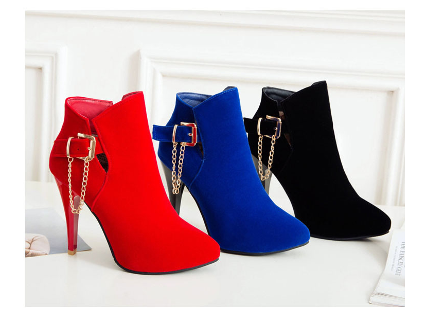 Buckle Ankle Boots, High Heels, and Short Booties