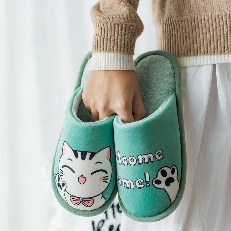 Cozy Indoor Plush Cotton Slippers for Comfort