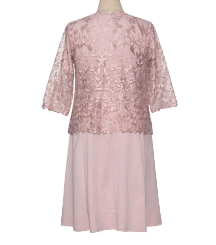 Elegant Plus Size Dress with Lace (One Piece)