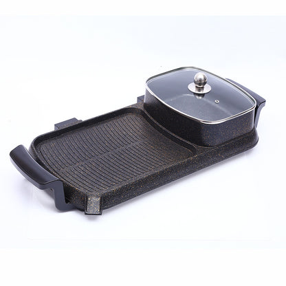 Multifunctional Grill Pan with Stone Hot Pot Appliance