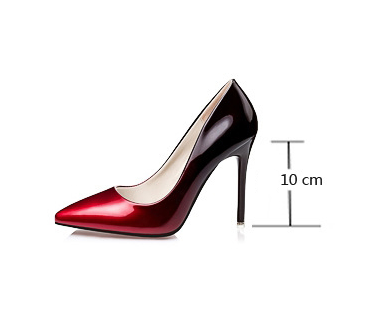 Gradient Pointed Toe High Heels