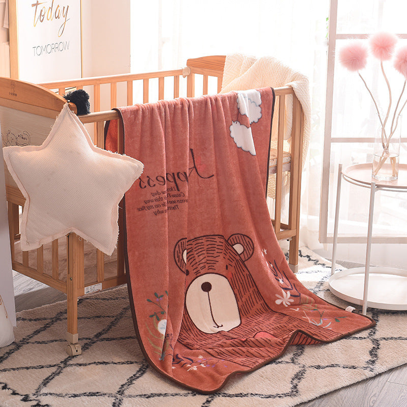 Cartoon Nursery Nap Blanket for Infants and Toddlers