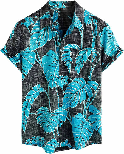 Men's Tropical Hawaiian Short Sleeve Shirt