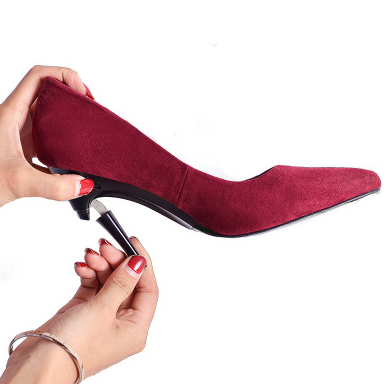 Foldable High Heels with Adjustable Pointed Toe