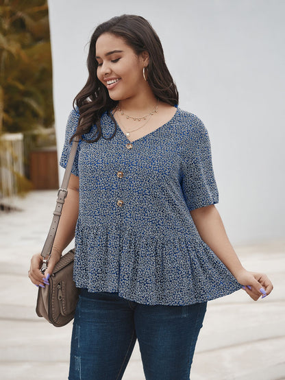 Plus Size Women's Short Sleeve Tops and Shirts