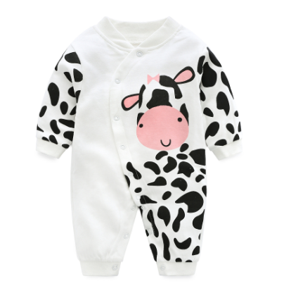 Cute Long Sleeve Cat Romper for Baby Girls