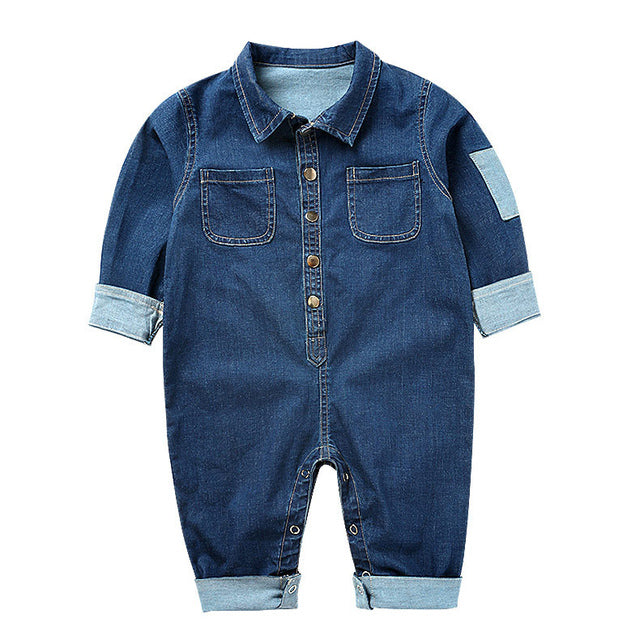 Winter Cute Baby Boy Hooded Romper Outfit 0-24M