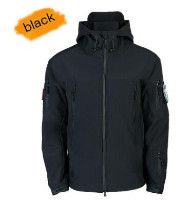 Camouflage Hooded Fleece Jacket for Winter Mountaineering