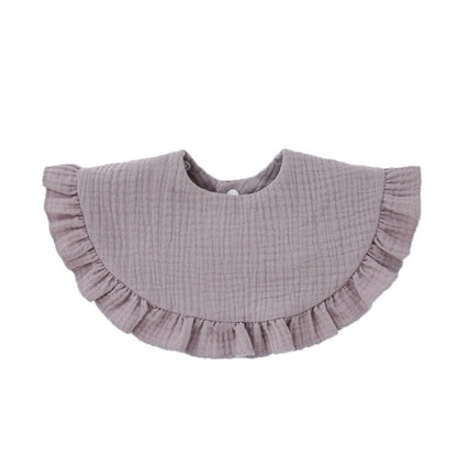 Soft Cotton Ruffle Bib For Infants And Toddlers