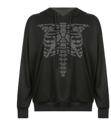 Women's Hooded Pullover Long Sleeve Sweatshirt
