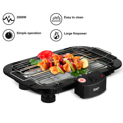 Electric BBQ Grill for Home and Outdoor Use