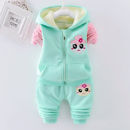 Baby Girls' Fleece Hoodie Set