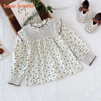 Sweet Cute Baby Girl  Long Sleeved Floral Shirt