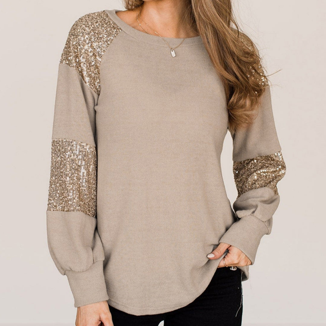 New Women’s Pullover Round Neck Long Sleeve Top
