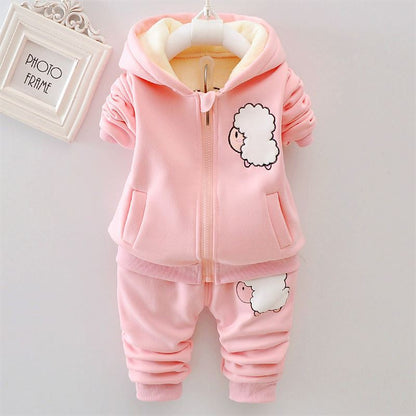 Baby Girls' Fleece Hoodie Set