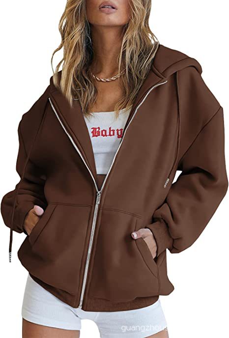 Women's Thickened Fleece Hooded Jacket Cardigan