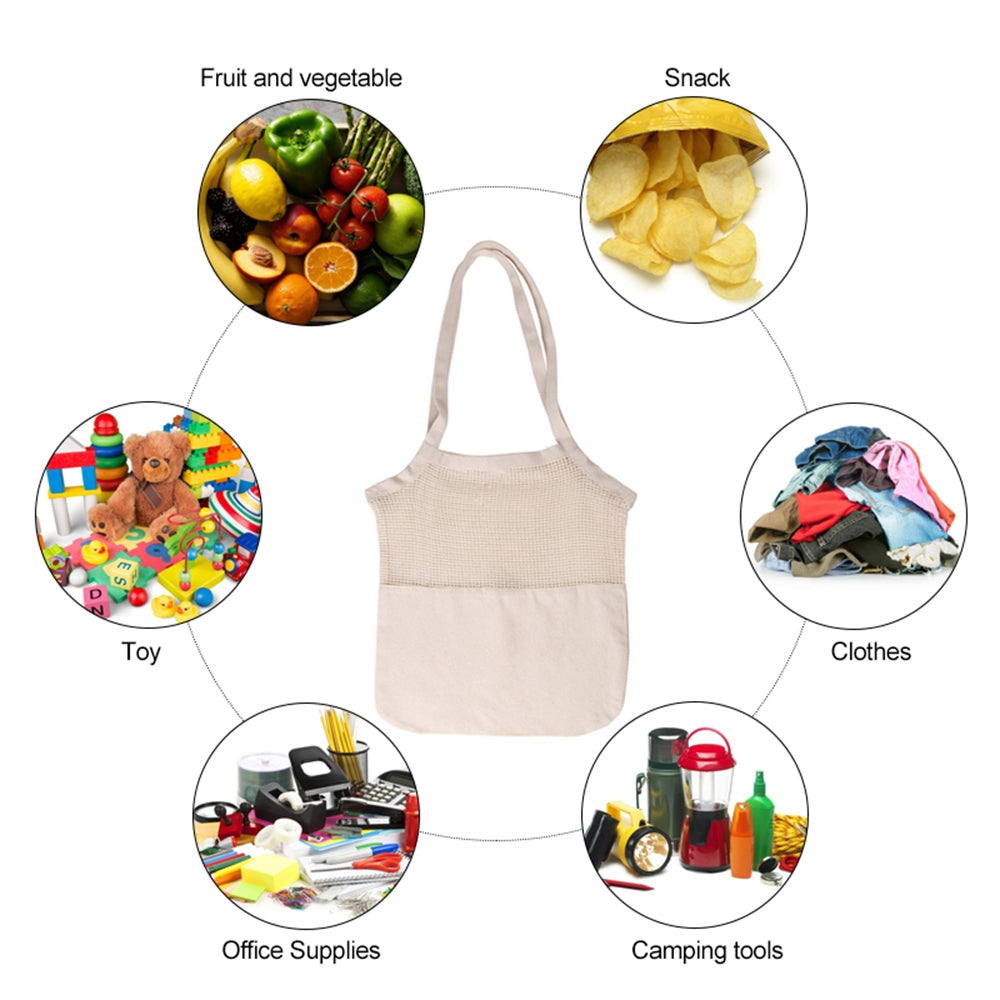 Eco-Friendly Cotton Canvas Grocery Tote Bag