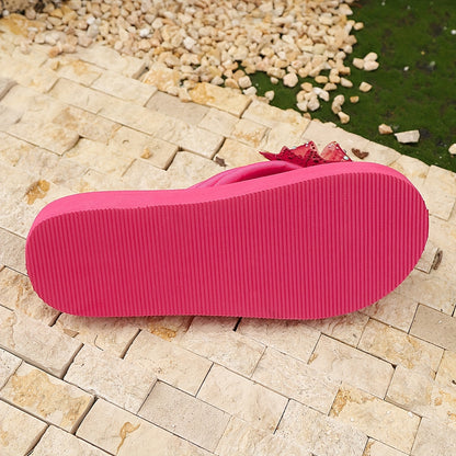 Women's Glitter Bow Flip-Flops