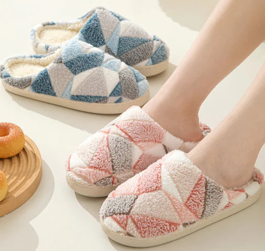 Thick Soft Bottom Plush Slippers for Autumn and Winter