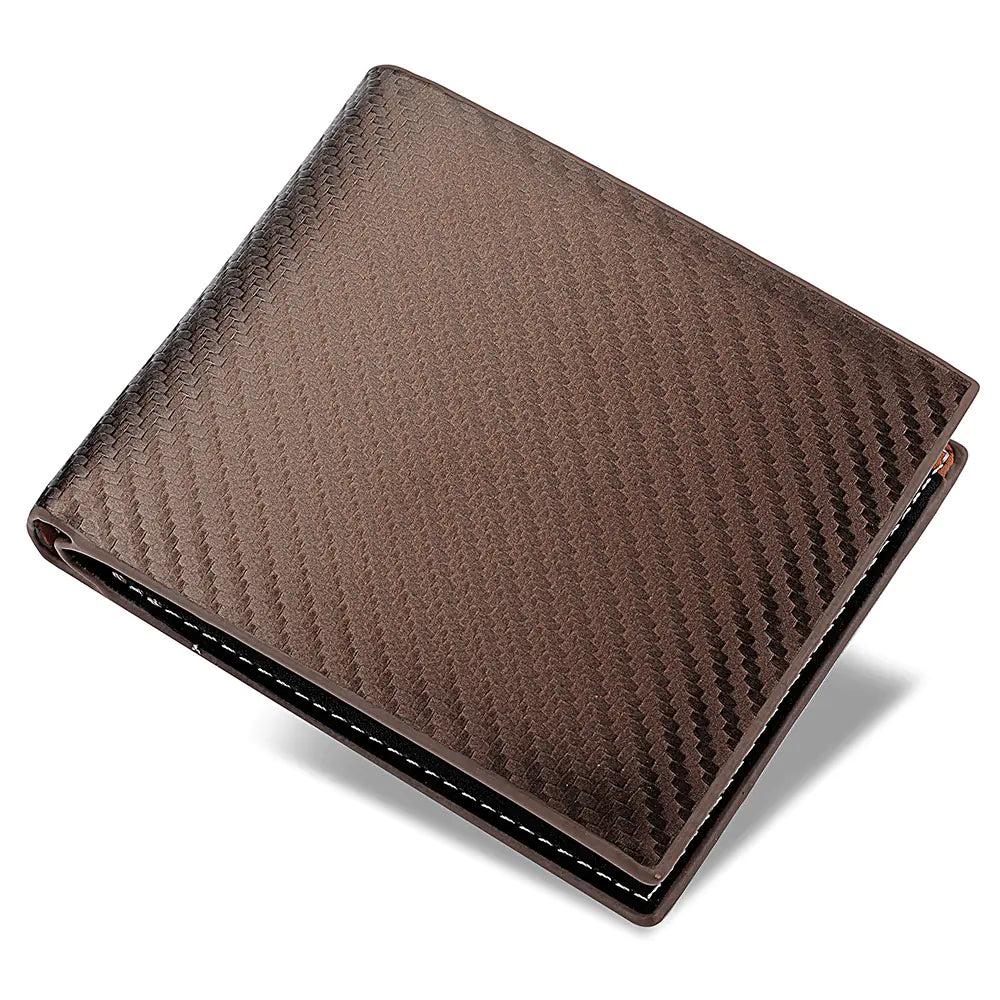 Carbon Fiber Wallet - Men's Zipper Card Holder