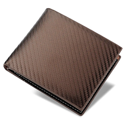 Carbon Fiber Wallet - Men's Zipper Card Holder