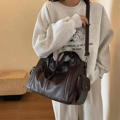 Retro Large Capacity Crossbody Handbag