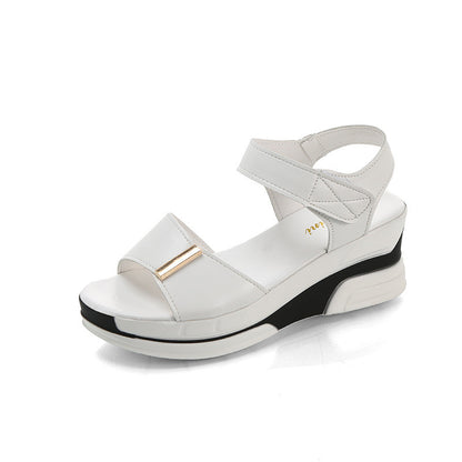 Women's High-Heeled Wedge Fish Mouth Sandals