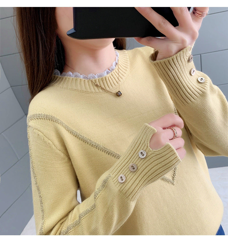 Women's Loose Knit Sweater for Fashion