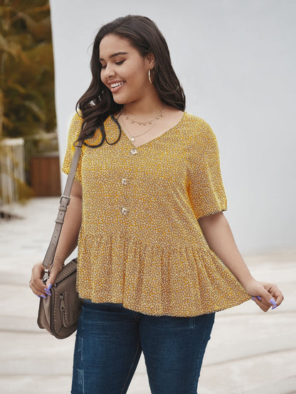 Plus Size Women's Short Sleeve Tops and Shirts