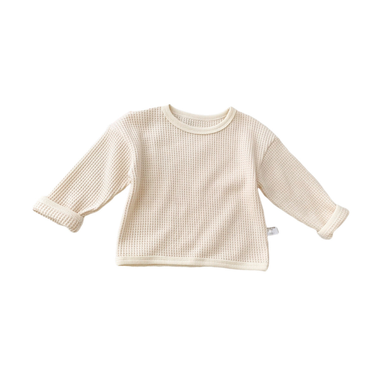Rough Waffle Long Sleeve Top for Boys and Girls