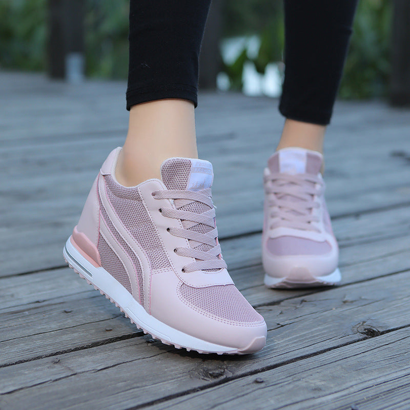 Breathable Height-Increasing Women's Sports Shoes
