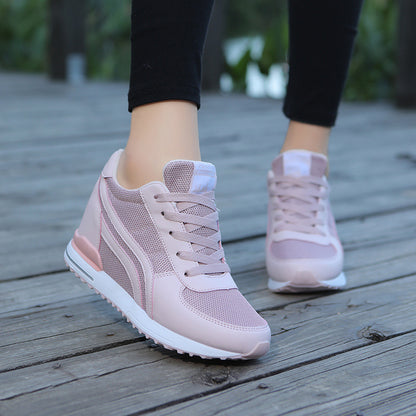 Breathable Height-Increasing Women's Sports Shoes