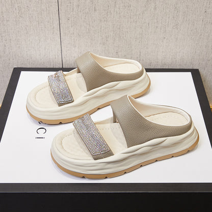 Women's Thick Sole High Platform Slide Sandals