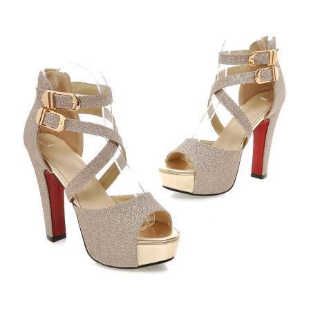 Women's Waterproof Platform High Heels Sandals
